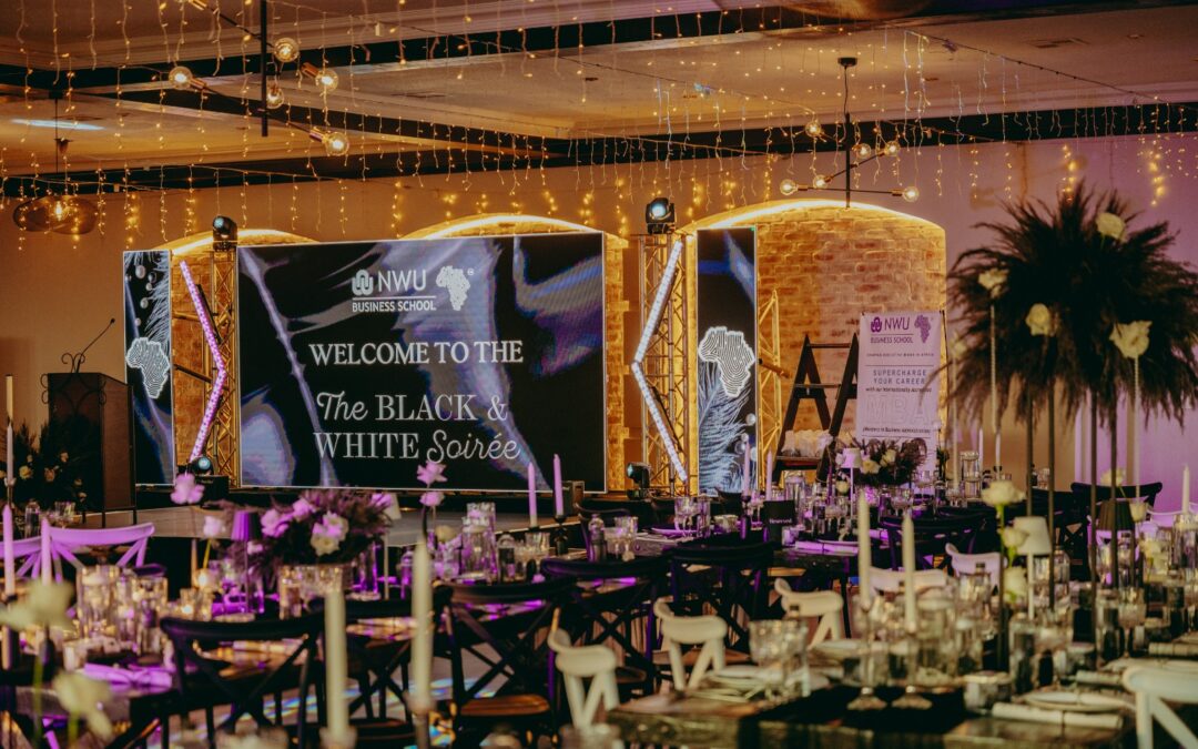 NWU Business School celebrates MBA and PhD graduates at elegant Black and White Soirée