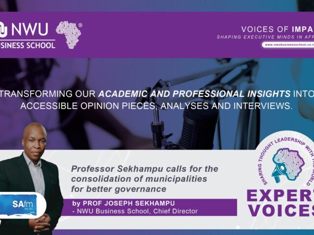 Professor Sekhampu calls for the consolidation of municipalities for better governance